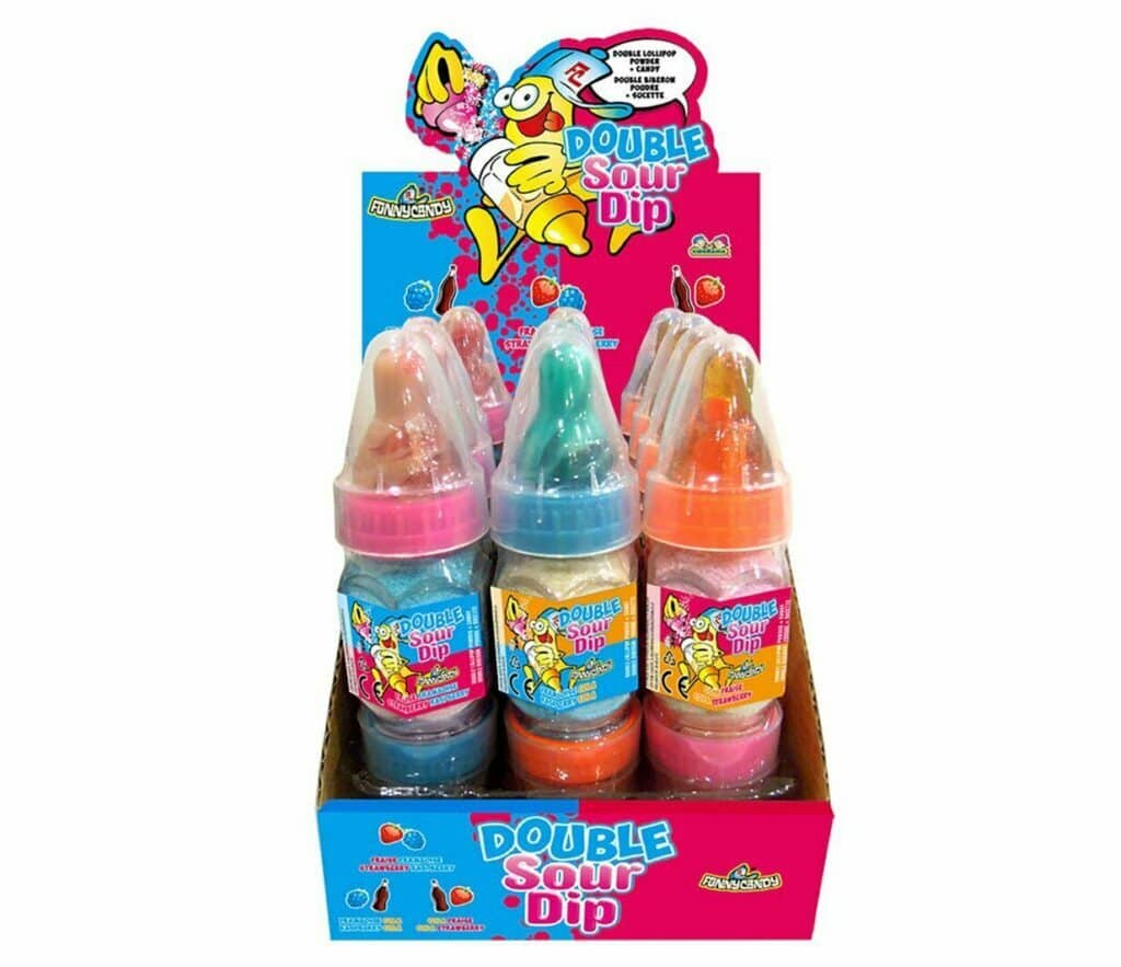 Funny Candy Double Sour Dip 32g x 12 Flaschen - Suessigkeiten-Kaufen ...