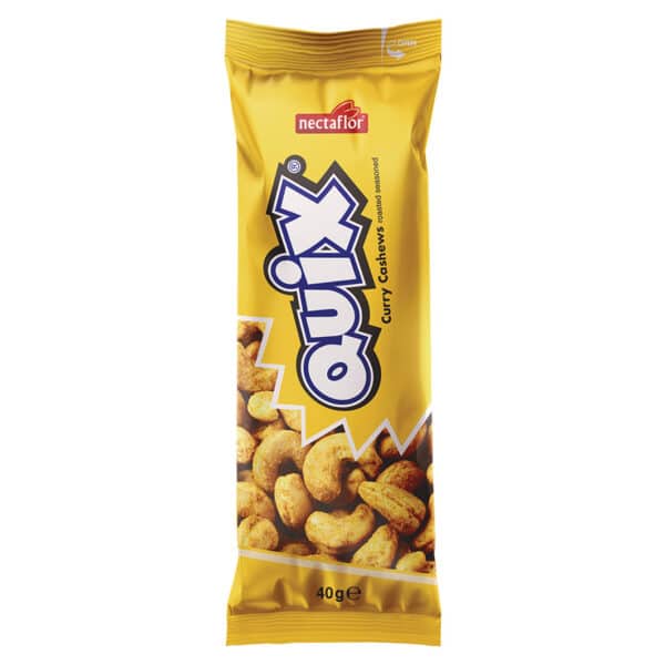 Quix Curry Cashews 40g