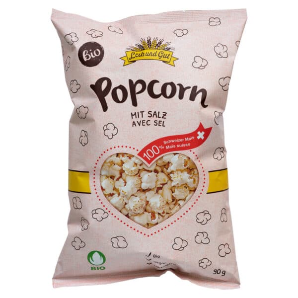 Leib und Gut Bio Popcorn mit Salz 90g